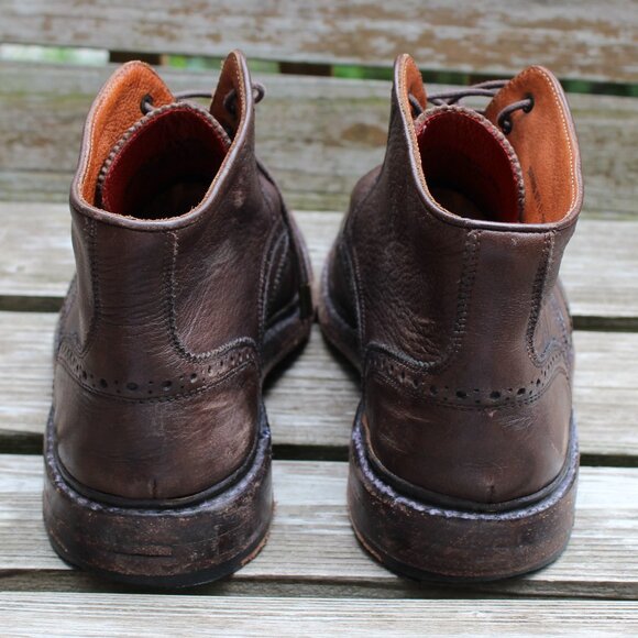 Florsheim x Ducky Brown Leather Wingtip Boot, Goodyear Welted, Men's 8.5 D, GUC - Picture 6 of 12